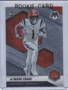 TARJETA DE NOVATO JAMARR CHASE Cincinnati Bengals Ja'Marr 2021 MOSAIC FOOTBALL RC - Imagen 1 de 2