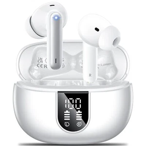 Wireless Earbuds 2024 Wireless Headphones HiFi Stereo Earphones with 4 ENC No... - Picture 1 of 7