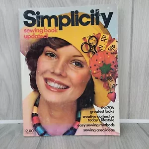 Simplicity Sewing Book Updated 1970's Patterns 1975 Vintage Clothing Lifestyles - Picture 1 of 19
