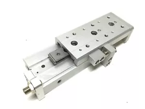 SMC MXS12-50A Kompakt Luft Schiebetisch Dual Rod Bohrung: 12 mm, Hub: 50 mm verstellbar - Bild 1 von 5