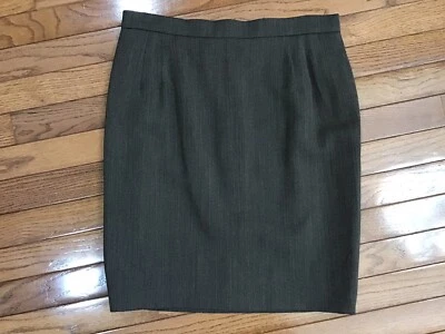 Emanuel Ungaro Career Midi Tweed Brown Lined Skirt Womens Size 14 Zip Back - Image 1 of 4