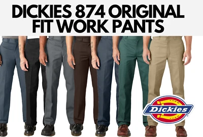 NEW Dickies Men's 874 Original Fit Work Pants - Multiple Colors & Sizes - Image 1 of 4