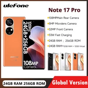 Ulefone Note 17 Pro Smartphone 6.78 Inch 120HZ AMOLED 24GB+256GB 108MP 5050mAh - Picture 1 of 18