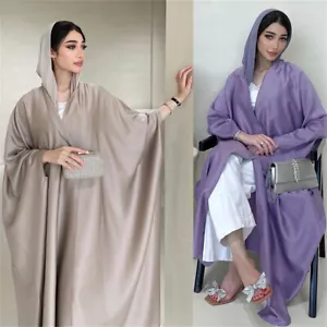Ramadan Women Open Kimono Long Dress Abaya Muslim Cardigan Robe Abaya Kaftan - Picture 1 of 84