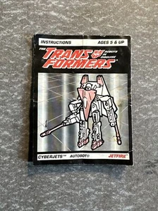 Vintage Transformers G2 CYBERJETS Autobots Jetfire Instructions Manual Booklet - Picture 1 of 3