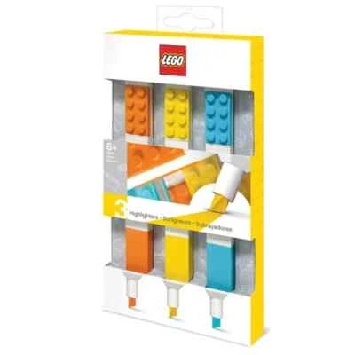 LEGO Cancelleria - Pacchetto Da 3 Evidenziatori - Arancione, Giallo, Azzurro - Immagine 1 di 2