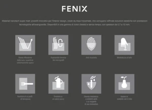 FENIX NTM 2 CM. PIANO TOP PER CUCINA LAMINATO SU MISURA CON FORI TUTTO INCLUSO - Foto 1 di 7