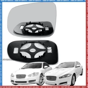 Jaguar XF Left Passenger wing mirror glass 2008-2024 door side Heated - Picture 1 of 6