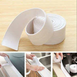 Tira selladora de PVC autoadhesiva cinta de masilla baño cocina inodoro pared 22 mm - Imagen 1 de 9