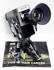 Pathe Imperial 8 'Double 8' 8mm movie camera w/ Manual Lens hood & Case *Rare*