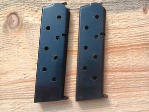2 Colt 1911 45acp Original 8rd. Magazines - Picture 1 of 3