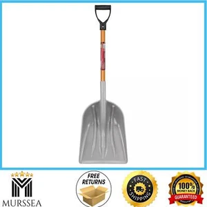 NEW 31 In. Wood Handle D-Grip Plastic Scoop Shovel - Picture 1 of 9