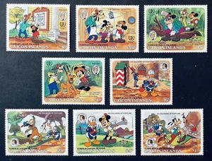 CAICOSINSELN MARK TWAIN BROTHERS GRIMM DISNEY BRIEFMARKEN SET 1985 POSTFRISCH TOM SAWYER - Bild 1 von 2
