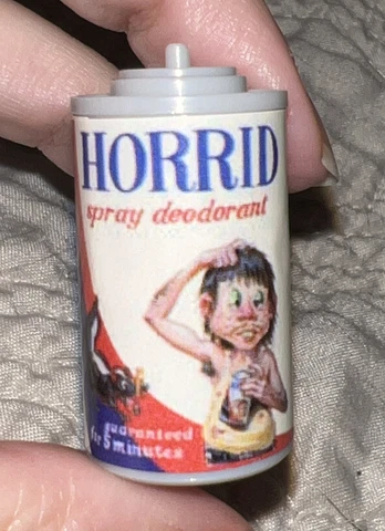 Worlds Smallest Wacky Packages Minis 3D Series 1 Horrid Deodorant Figure NEW Cover