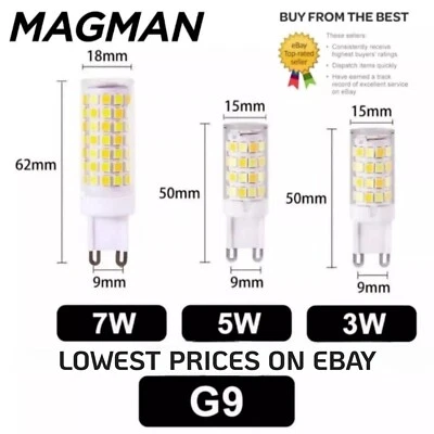 G9 LED Bulb Warm and Cold White 3W 5W 7W G9 Long Life High Energy Saving A Bulbs - Image 1 of 2