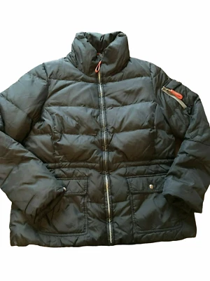 MARC NEW YORK Plumón Pluma Abrigo Parka Invierno Prendas Exteriores.  Negro. Mediano. Foto 1 de 4