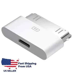 30-Pin Adapter for 8-Pin, USB-C, Micro-USB, USB to iPhone 4/4S iPad 2/3  iPod - Picture 1 of 5