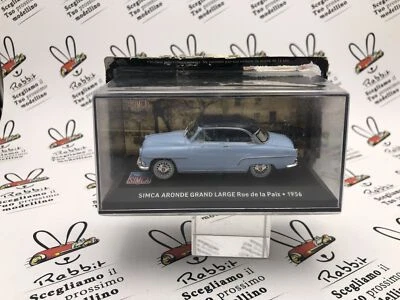 DIE CAST " SIMCA ARONDE GRAND LARGE RUE DE LA PAIX 1956 " SCALA 1/43 SIMCA CO... - Immagine 1 di 2