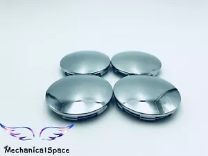 4pcs 68mm Chrome Wheel Hubs Center Hub Cap Universal Wheel Rim Hub Cover Caps - Picture 1 of 8