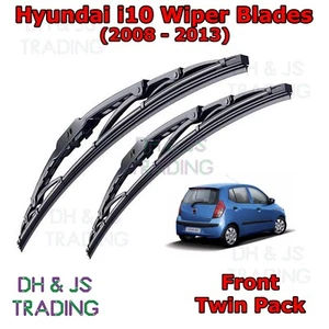 (08-13) Tergicristalli tergicristalli anteriori Hyundai i10 MK1 22"" 16"" tergicristalli tipo gancio" - Foto 1 di 1