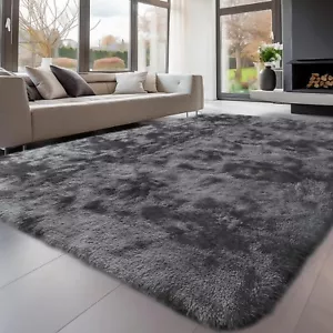 Teppich Hochflor Shaggy 200x300cm für Wohnzimmer Schlafzimmer Kinderzimmer B853 - Bild 1 von 9