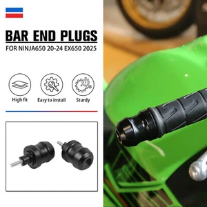 Handlebar Grip Bar End Caps For Kawasaki NINJA 650 2020-2024 EX650 2025 - Picture 1 of 10