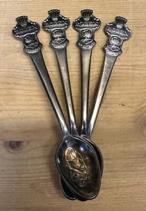 RARO Juego de 4 Cucharas ROLEX BUCHERER Suiza Placa de Plata Demitasse CB 69 M - Imagen 1 de 12