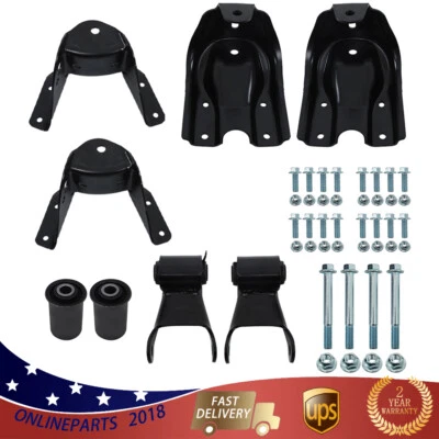 Kit de reparación de soporte de suspensión de grillete de resorte de hoja trasera para GMC C1500 1988-1997 Foto 1 de 4