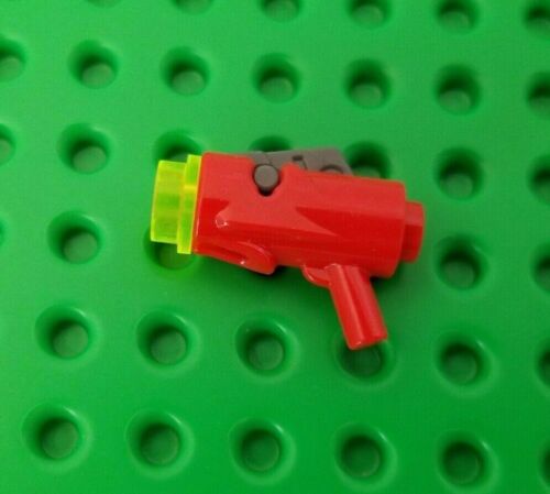 Nowy! Lego Red SHOOTING Blaster Ręczna wyrzutnia armat Strzelaniny Stud Figa Broń