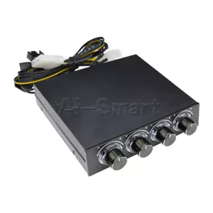 3.5inch PC HDD CPU 4 Channel Fan Speed Controller Led Cooling Front Panel - Picture 1 of 10