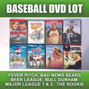 DVD 8 BASEBALL Komödie schlechte Nachrichten Bären Bier League Major League 1 2 Frühling natürlich - Bild 1 von 2
