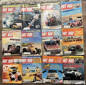 Vintage Hot Rod Magazine Lot Of 12 1975 Full Year January - December READ DESC - Picture 1 of 6