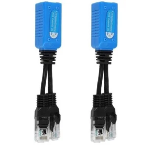 1 Pair RJ45 Ethernet Cable Combiner / Splitter POE 2i-n-1 CAT6/5e Data Adapters - Afbeelding 1 van 7