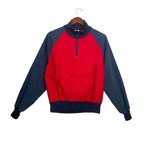 Vintage Eastern Mountain Sports Anorak Pullover Jacket- Blue Red - Adult Size L - Picture 1 of 7