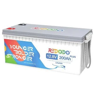 Redodo LiFePO4 12V 200Ah PLUS Lithium Batterie Mit 200A BMS für Wohnmobil Solar - Bild 1 von 9