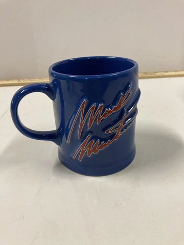 Mark Martin #6 Ceramic Coffee Mug Valvoline Racing NASCAR Raised Blue Tea Cup Cover