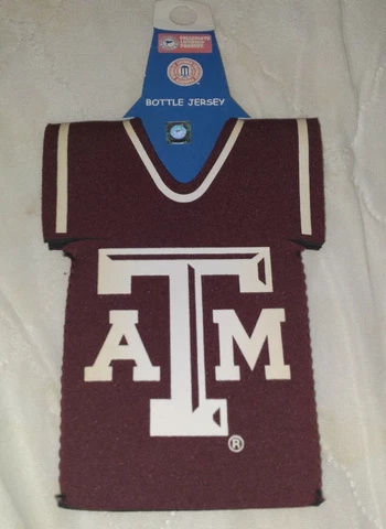 Texas A&M Aggies NCAA Bottle Jersey Koozie Sleeve Cover
