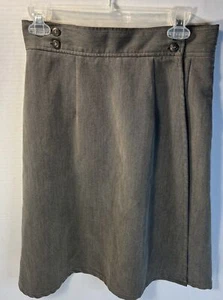 Travelsmith Taupe Size 8 Womens Wrap Around Skirt 23.5” Length-29” Waist - Picture 1 of 10