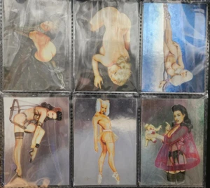 2000 Comic Images Olivia's new models COLLECTOR CARDS 6 INSERT SET Metal Tex - Picture 1 of 2