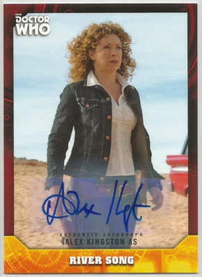 Doctor Who Signature Series 2017 ~ Tarjeta Automática/Autógrafo Roja ALEX KINGSTON (#4/5) Foto 1 de 2