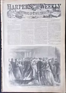 HARPER'S WEEKLY 10-27-1866 Complete Issue-Thomas Nast/Lady Lobbyists/Shipwrecks - Picture 1 of 7
