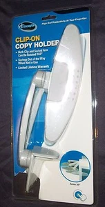iConcepts PC Clip-on Copy Holder ROTATES 360 Degrees - Picture 1 of 2