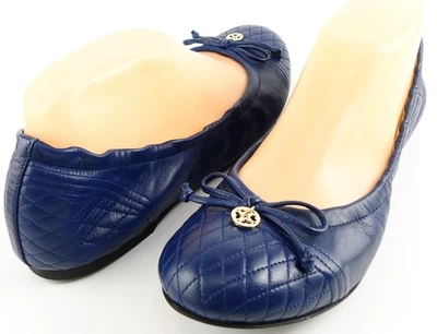 $245 L.K. Zapatos planos de ballet de diseño de cuero cosido azul Bennett Sissy 7 37,5 EUR Foto 1 de 4