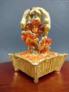 Karneol Achat Edelstein Kristall Bonsai Baum - Bild 1 von 10