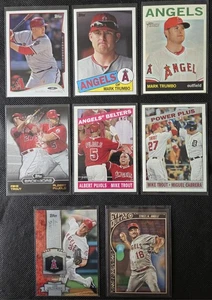 California/Anaheim Angels 8 Card Lot- Mike Trout, Albert Pujols, Mark Trumbo - Picture 1 of 1