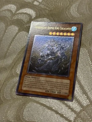 Yugioh Superancient Deepsea King Coelacanth Ultimate Rare PTDN-EN034 1st Ed LP - Image 1 of 4