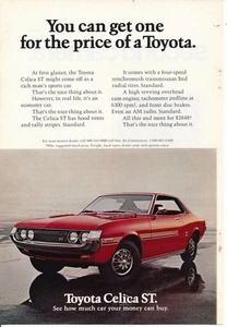 Zeitschriftenanzeige - 1972 - Toyota Celica ST - Bild 1 von 1