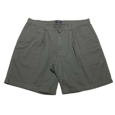 Dockers | Pantalones cortos chinos plisados entrepierna verde oliva tiro alto 9" | Para hombre talla 38 Foto 1 de 4