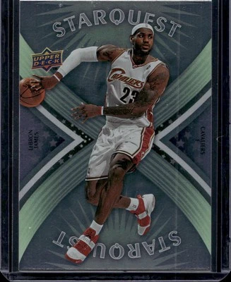 2008-09 Upper Deck First Edition #SQ-17 LeBron James StarQuest Green - Image 1 of 2