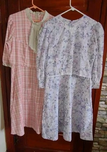 *2* Mennonitische Kleider Handarbeit Lancaster County Büste 45" Taille 36" Paket #8 - Bild 1 von 6